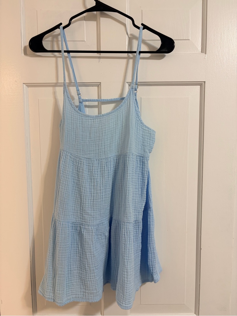 wild fable Light Blue Tiered Spaghetti-Strap Swim Coverup